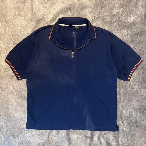 Route 66 navy mens polo top - Picture 1 of 6